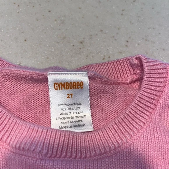 Gymboree embroidered Pink Bunny Sweater - Picture 3 of 3